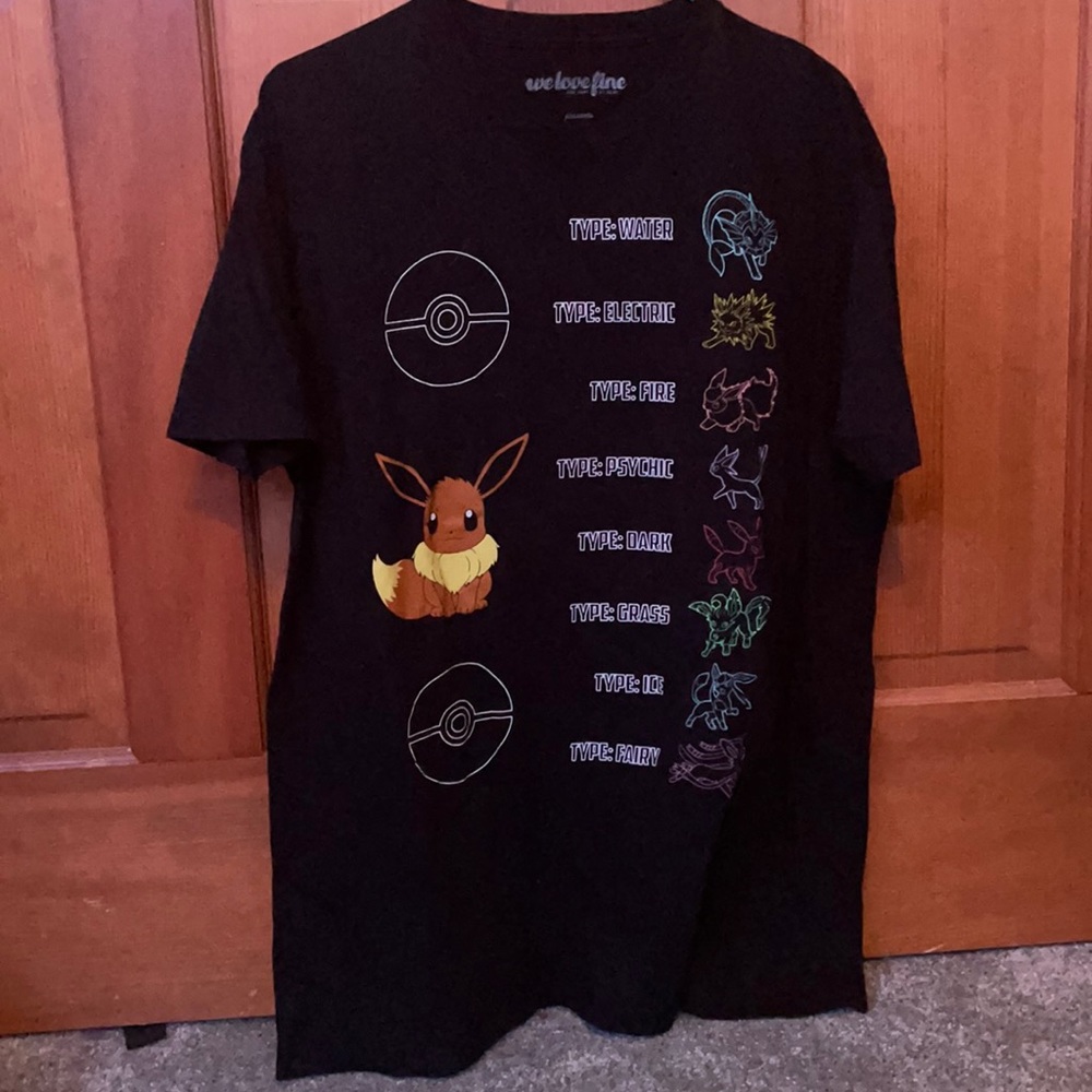 Unisex Eeveelutions Pokémon T-Shirt